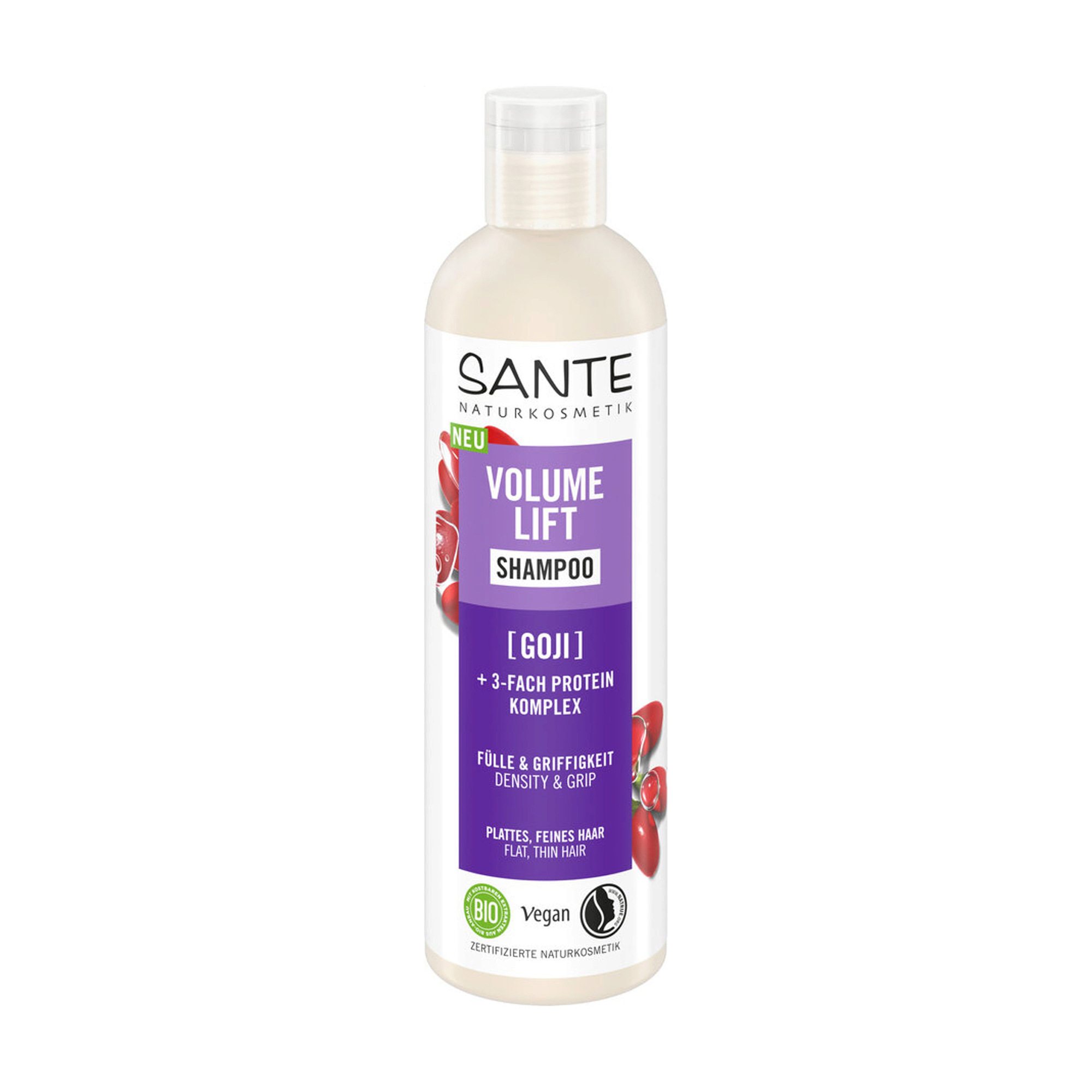 Шампунь Sante Volume Lift Shampoo для об'єму волосся, з годжи, 250 мл